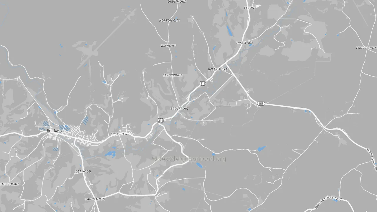 Transit Grade map of 15823, PA