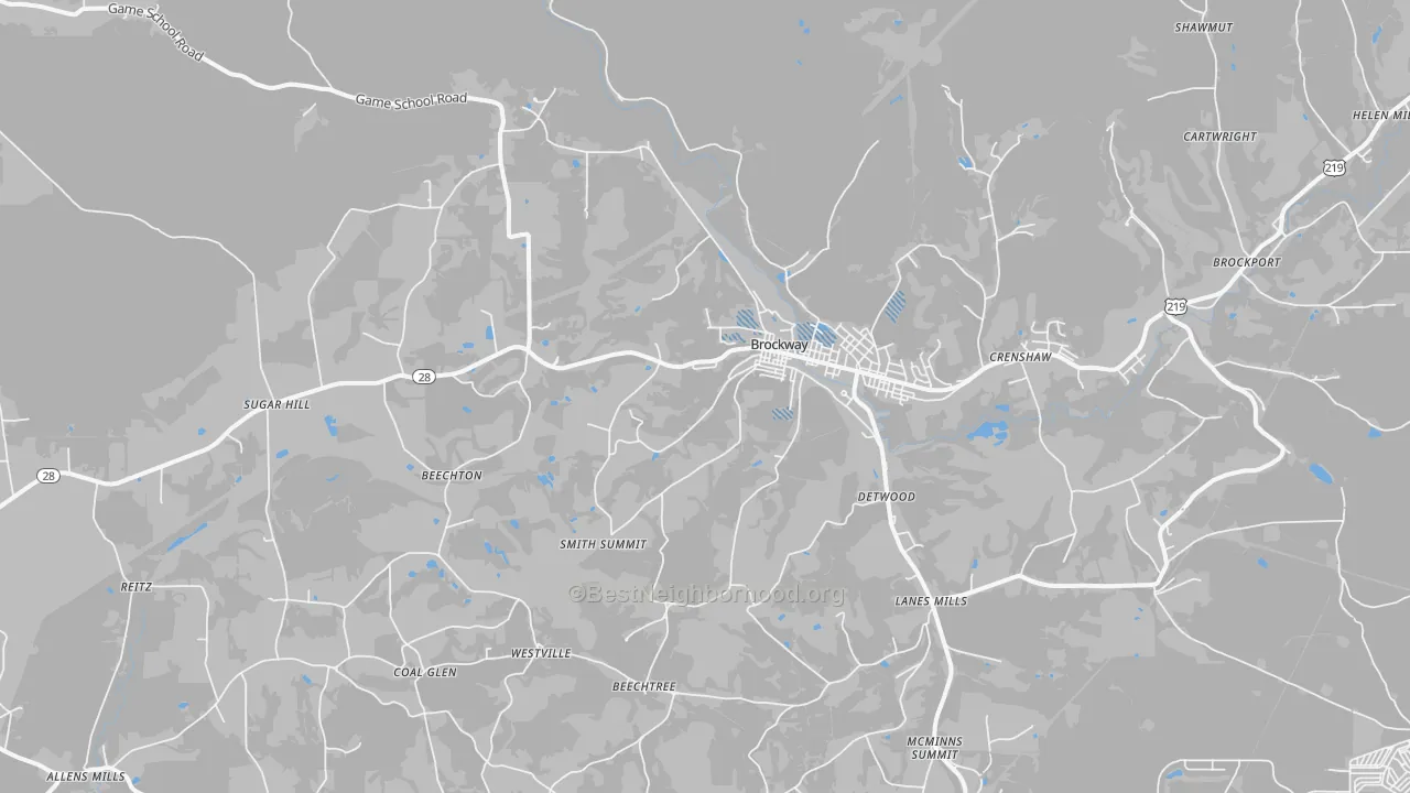 Transit Grade map of 15824, PA