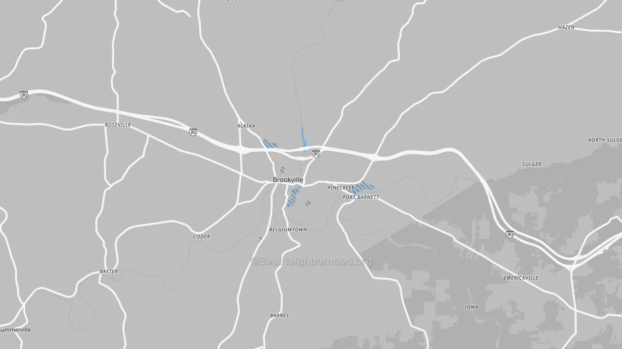 Transit Grade map of 15825, PA
