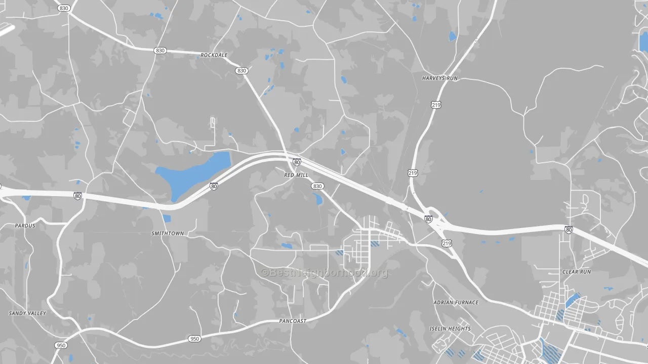 Transit Grade map of 15840, PA