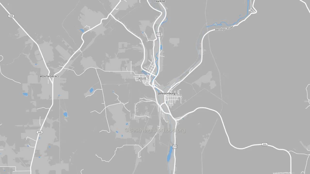 Transit Grade map of 15845, PA