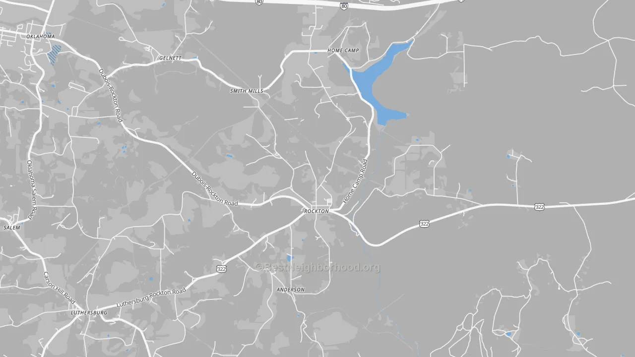 Transit Grade map of 15856, PA