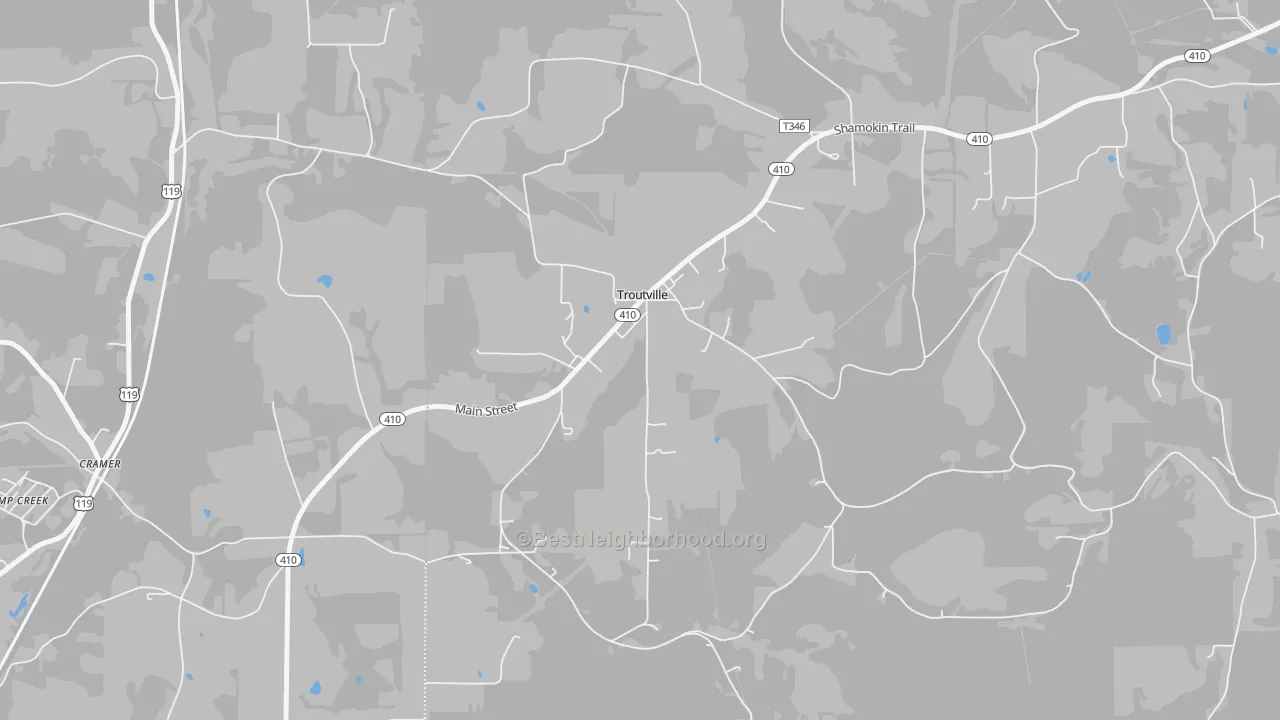 Transit Grade map of 15866, PA