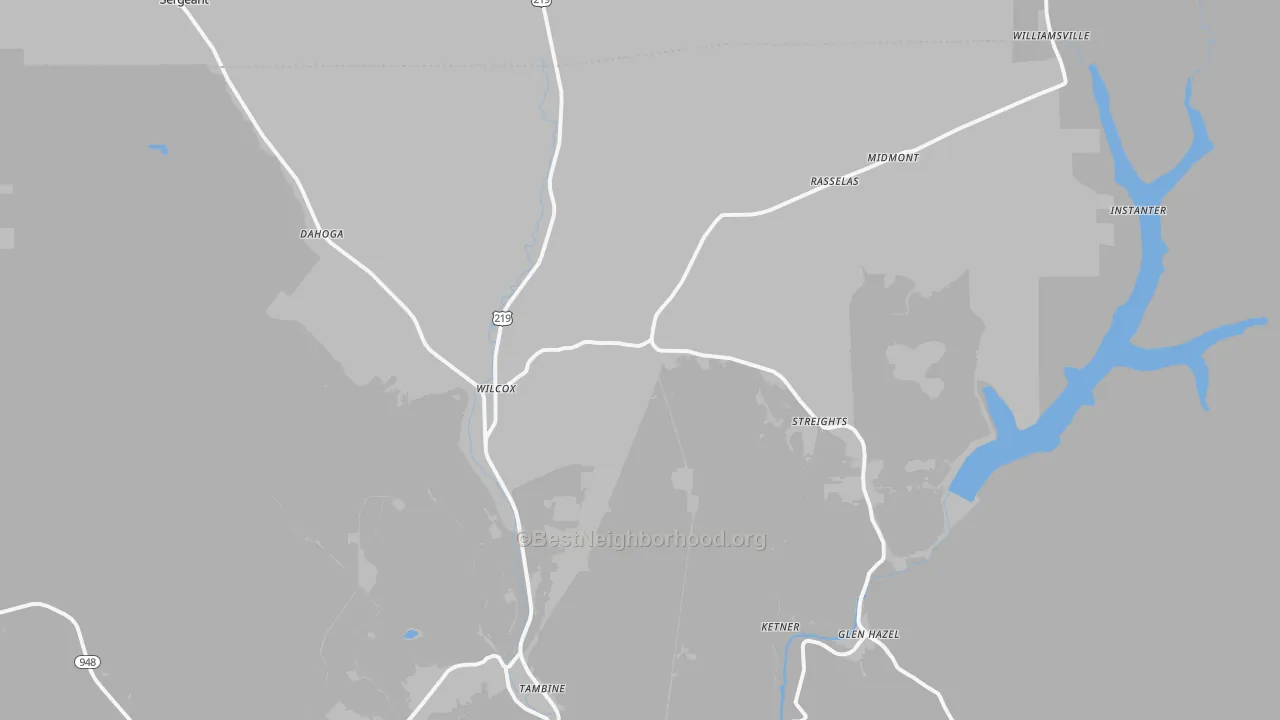 Transit Grade map of 15870, PA