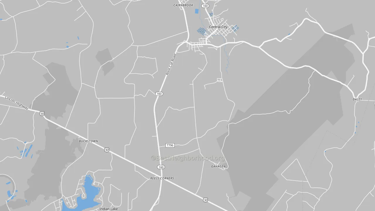 Transit Grade map of 15926, PA