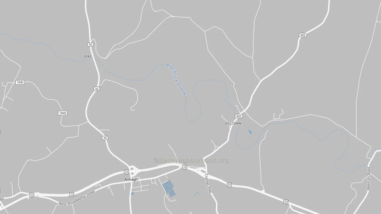 Transit Grade map of 15929, PA