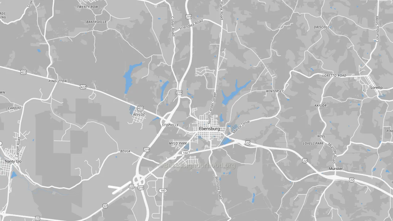 Transit Grade map of 15931, PA