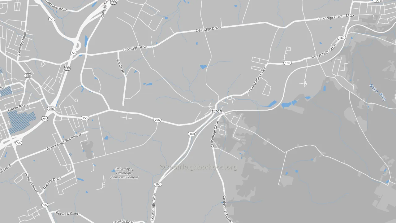 Transit Grade map of 15934, PA