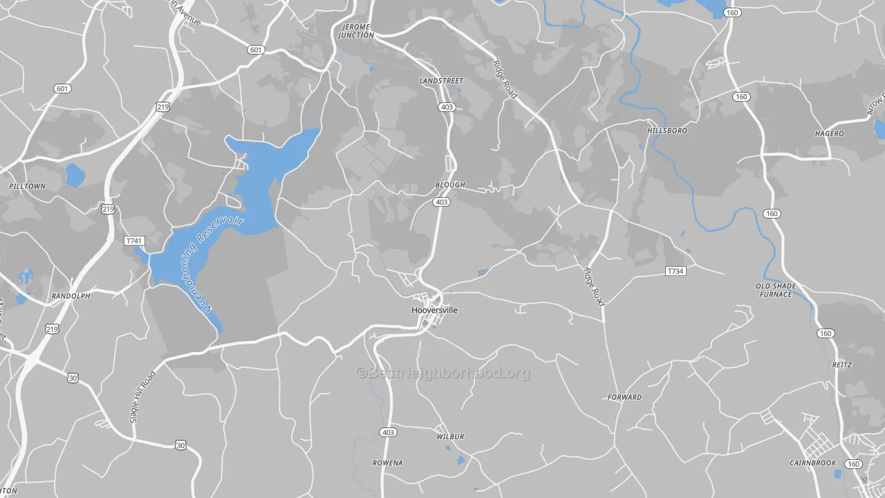 Transit Grade map of 15936, PA