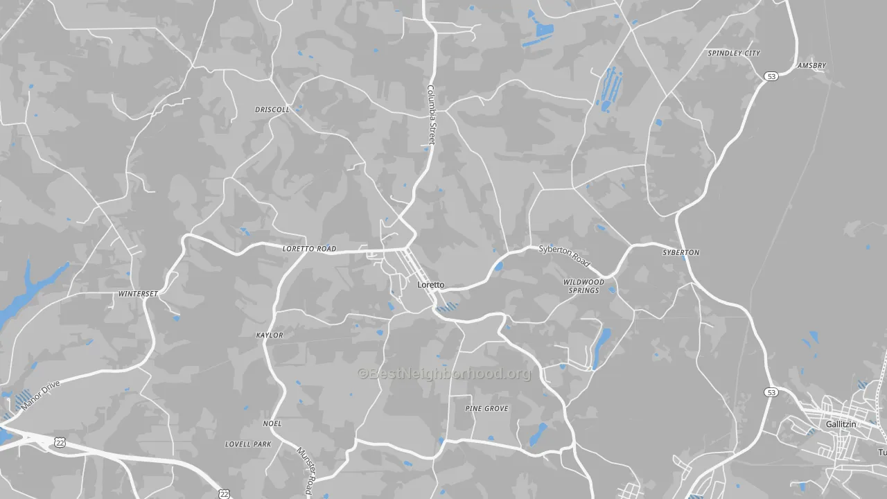 Transit Grade map of 15940, PA