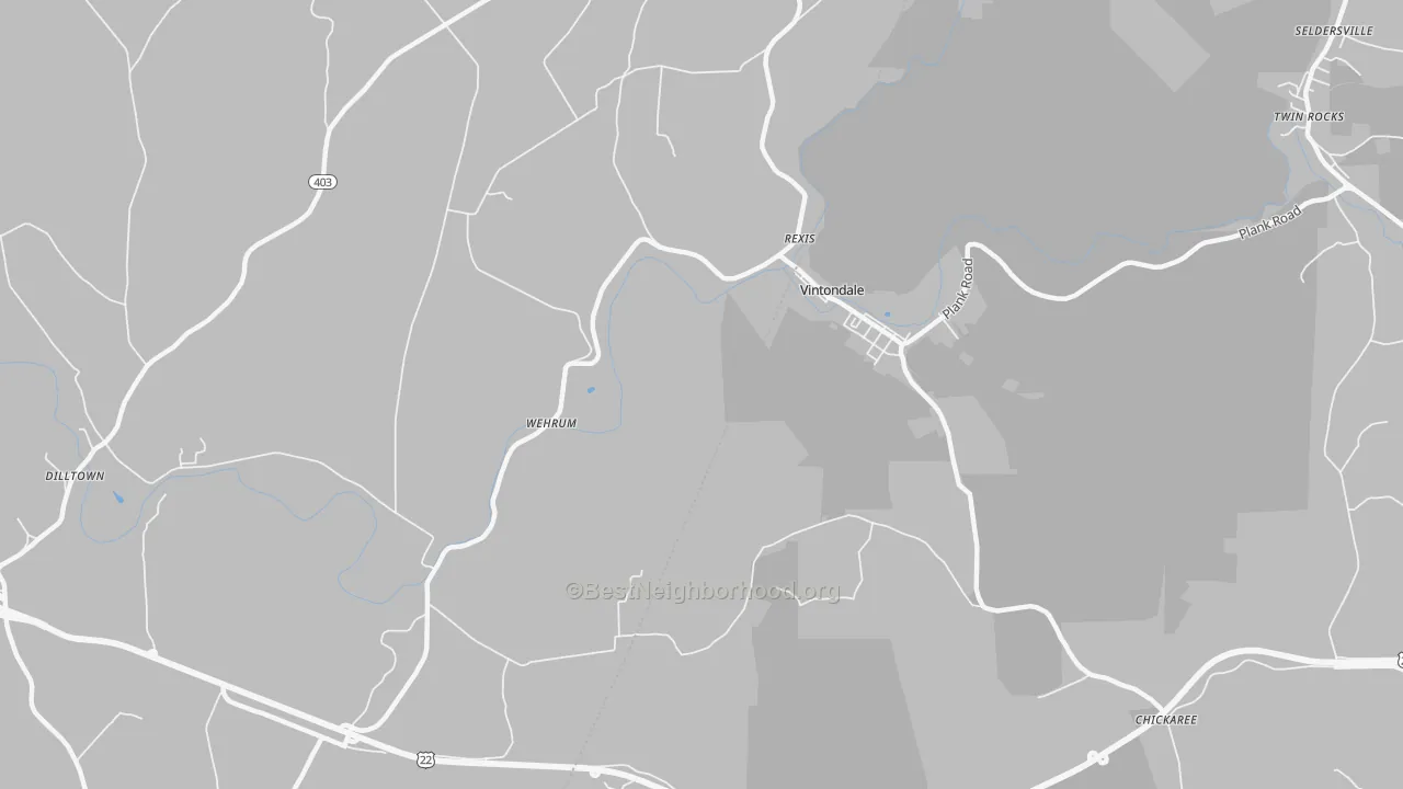 Transit Grade map of 15961, PA
