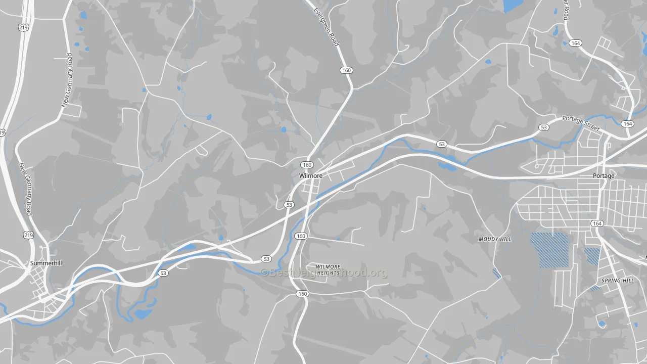 Transit Grade map of 15962, PA