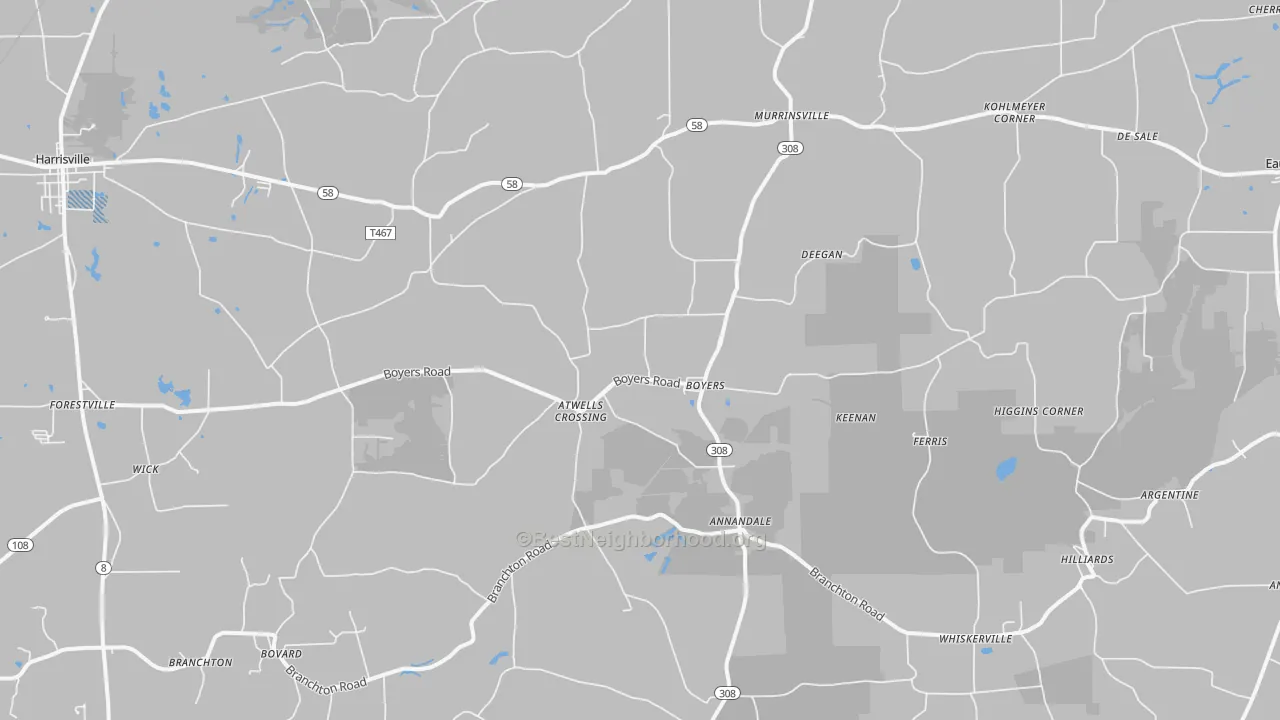 Transit Grade map of 16020, PA