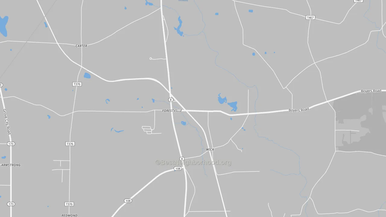 Transit Grade map of 16035, PA