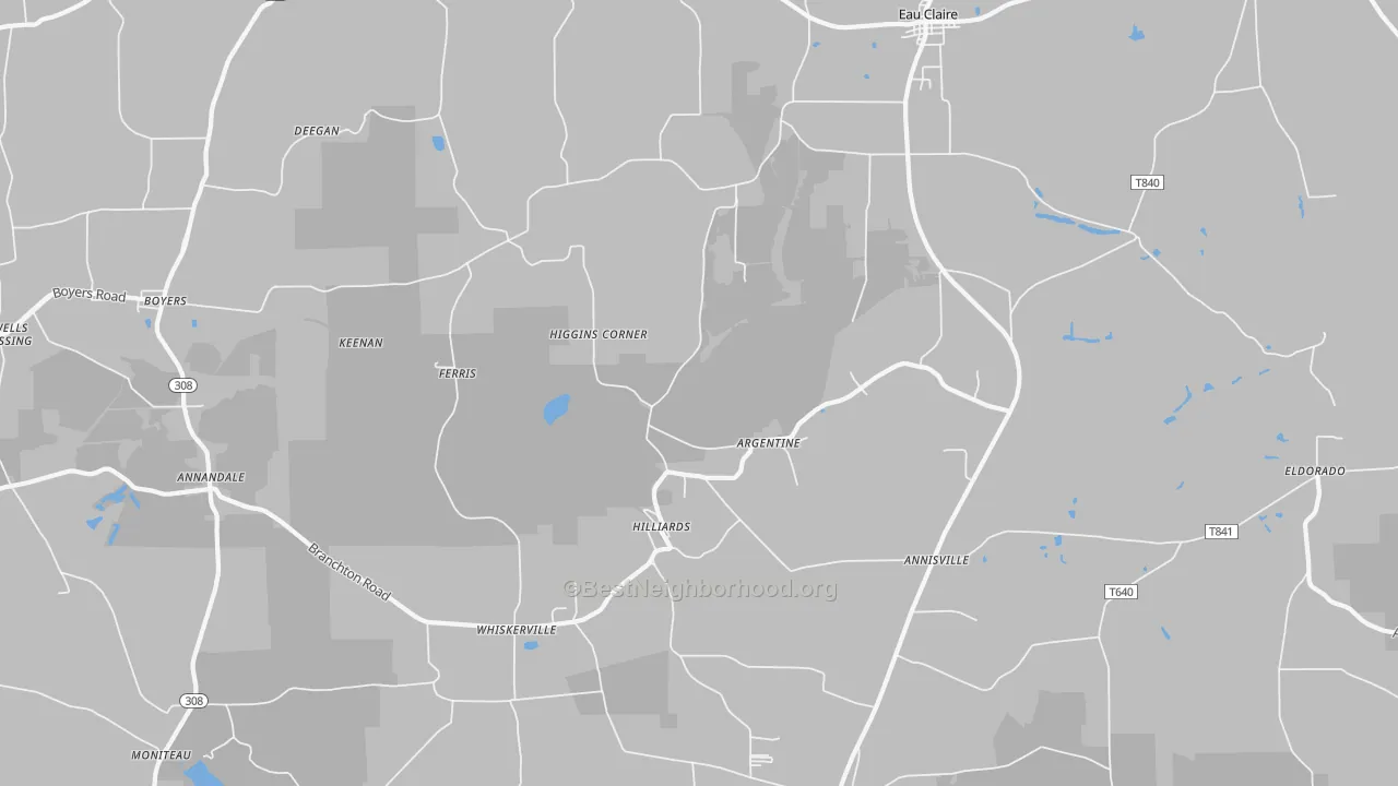 Transit Grade map of 16040, PA