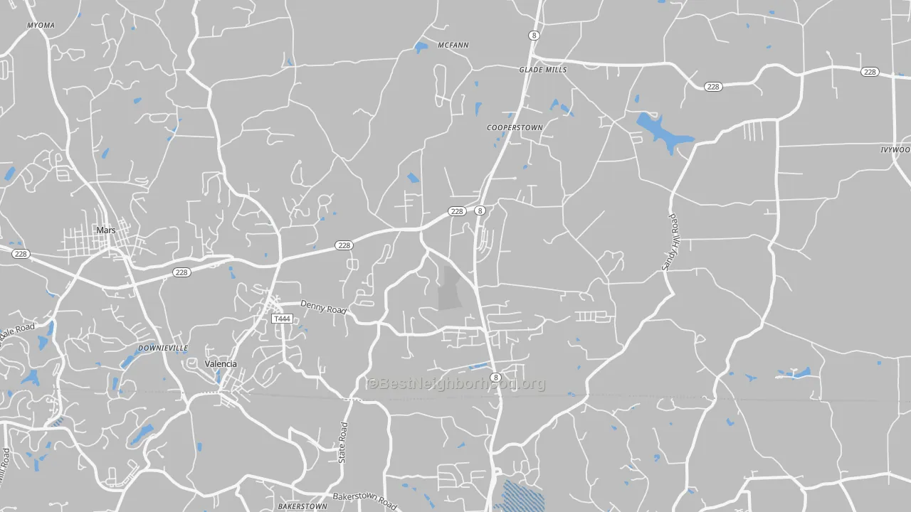Transit Grade map of 16059, PA
