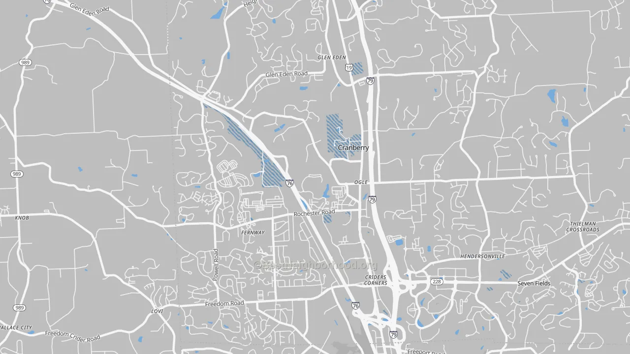 Transit Grade map of 16066, PA