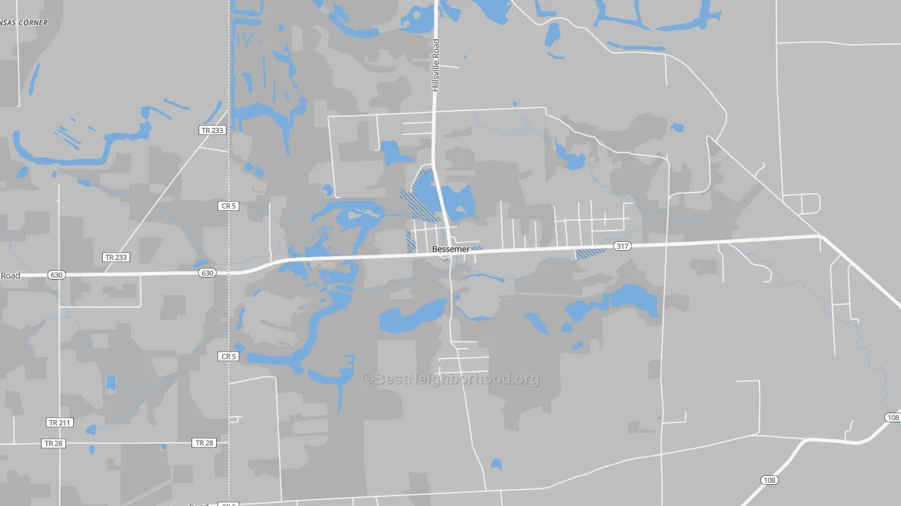 Transit Grade map of 16112, PA