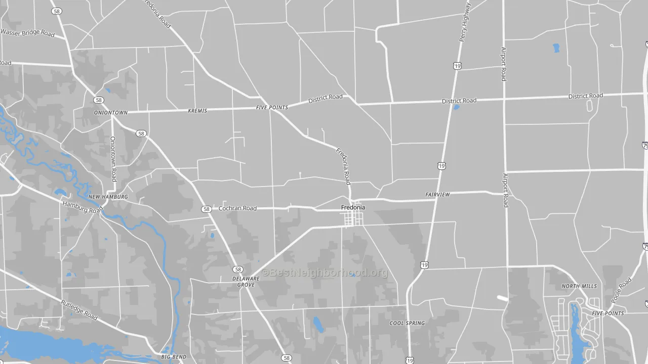 Transit Grade map of 16124, PA