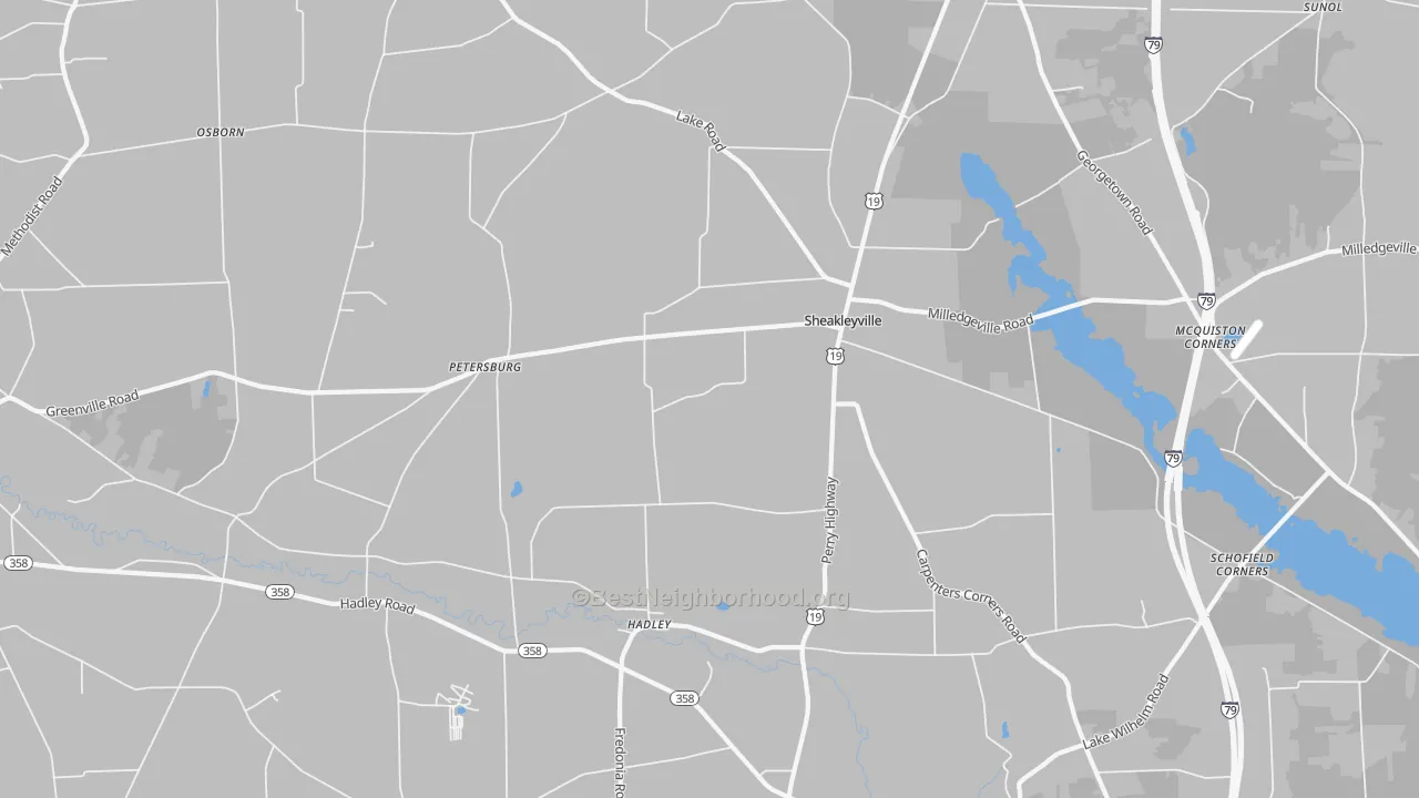 Transit Grade map of 16130, PA
