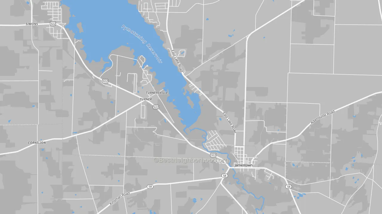 Transit Grade map of 16134, PA