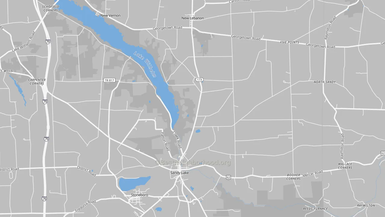 Transit Grade map of 16145, PA