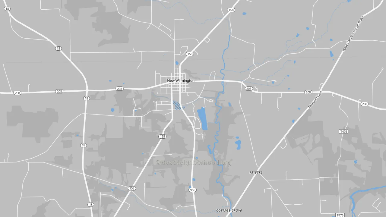 Transit Grade map of 16172, PA
