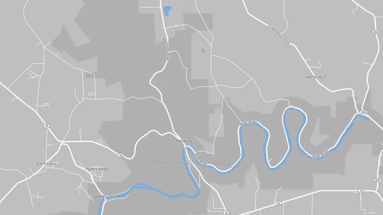 Transit Grade map of 16217, PA