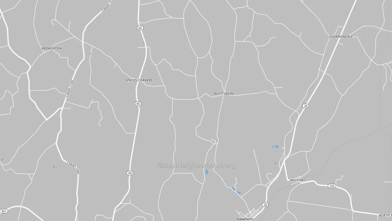 Transit Grade map of 16224, PA