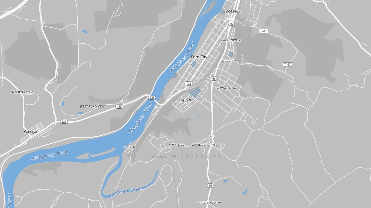 Transit Grade map of 16228, PA