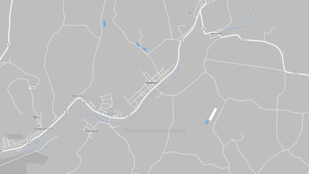 Transit Grade map of 16230, PA