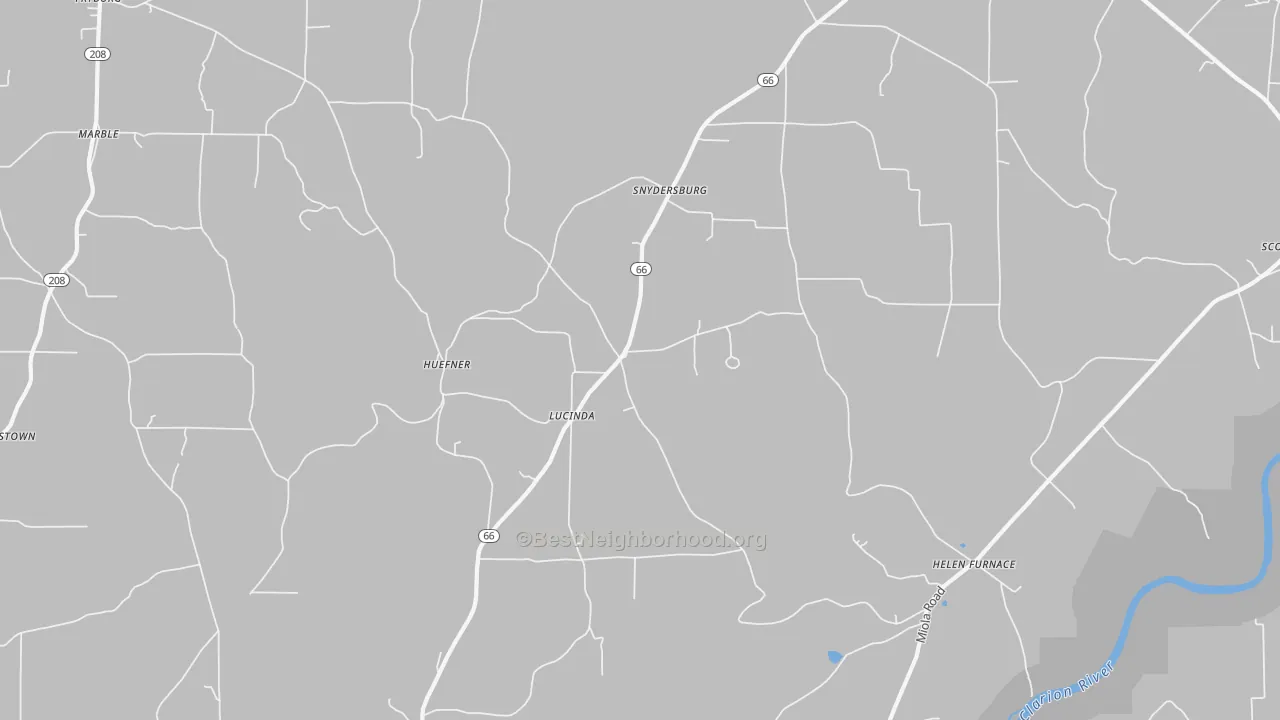 Transit Grade map of 16235, PA