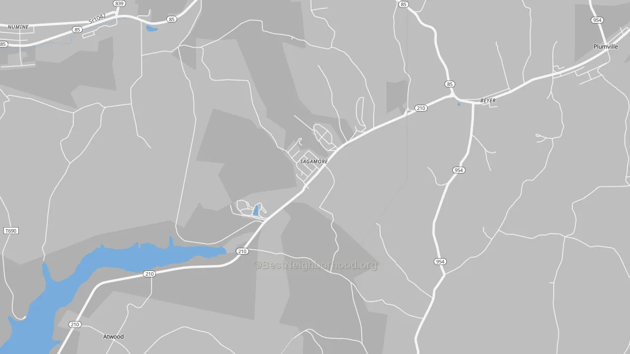 Transit Grade map of 16250, PA