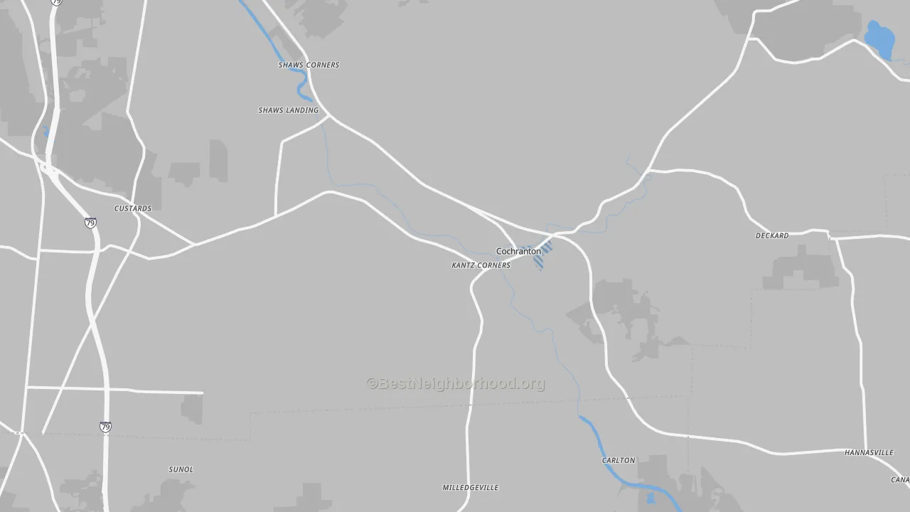 Transit Grade map of 16314, PA