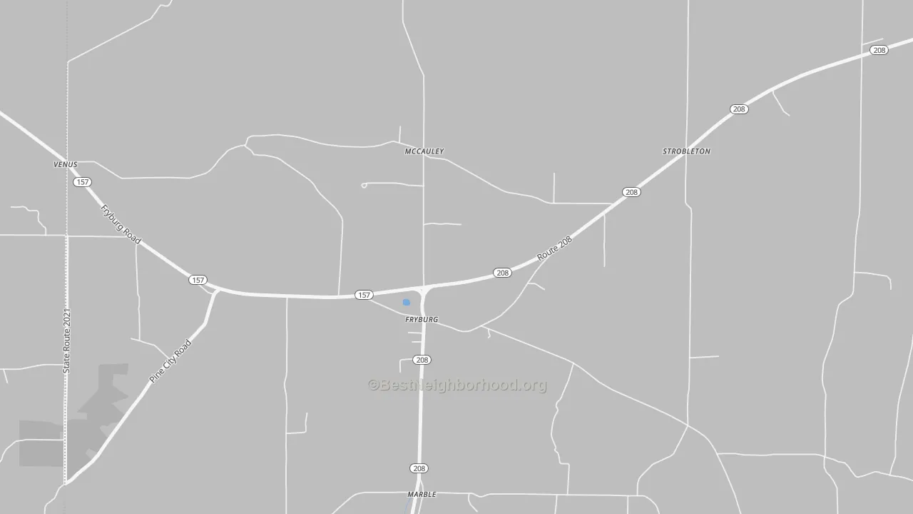 Transit Grade map of 16326, PA