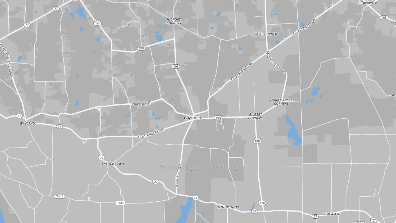Transit Grade map of 16327, PA