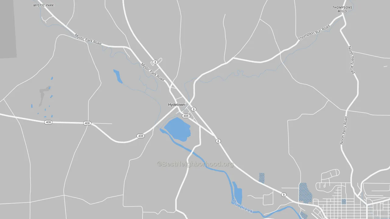 Transit Grade map of 16328, PA