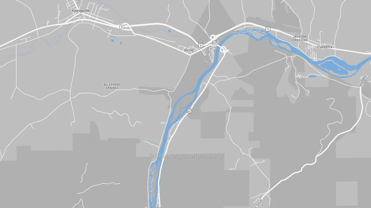 Transit Grade map of 16329, PA