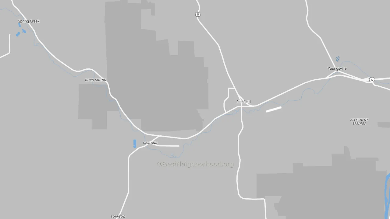 Transit Grade map of 16340, PA