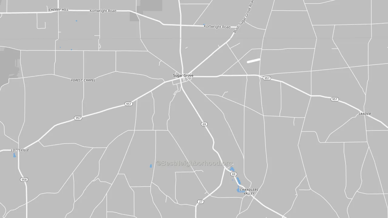 Transit Grade map of 16350, PA