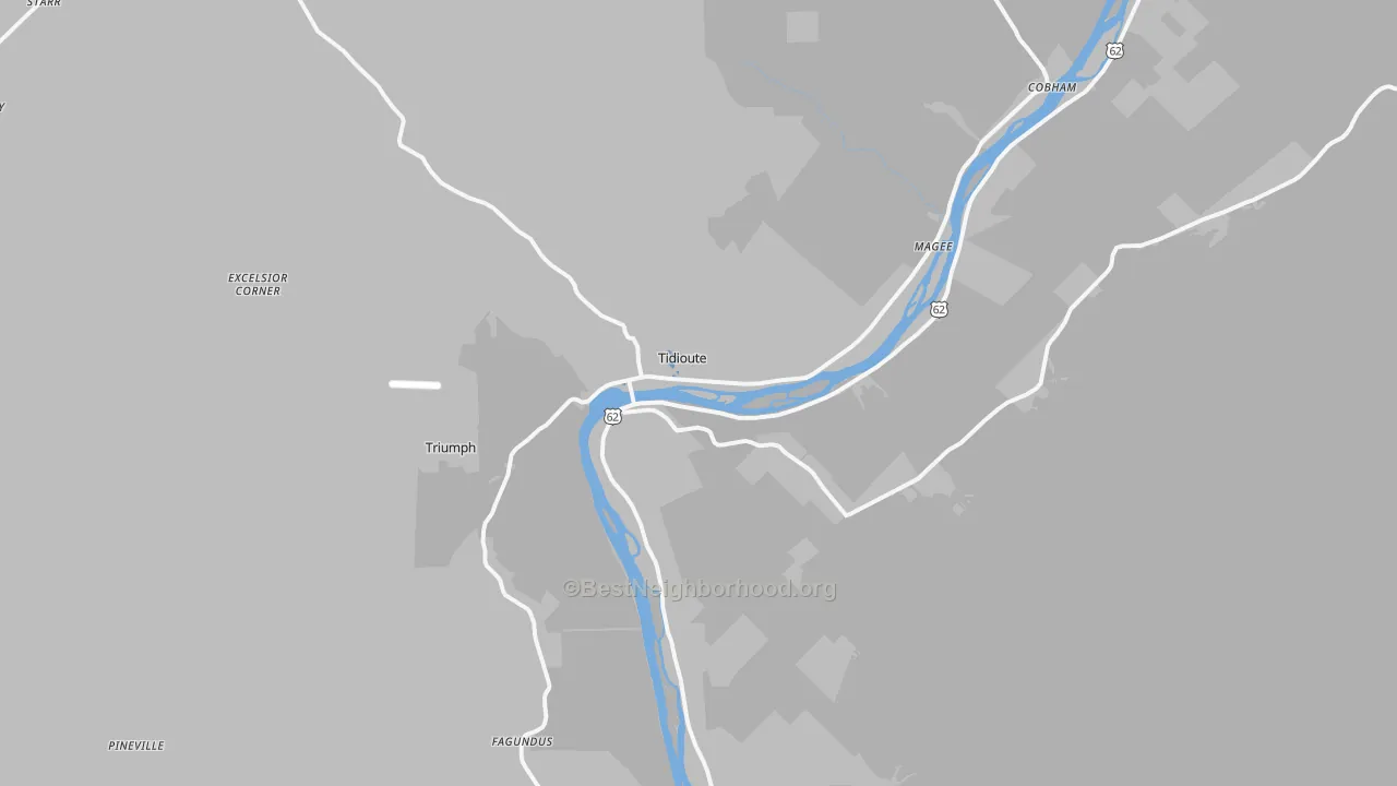 Transit Grade map of 16351, PA