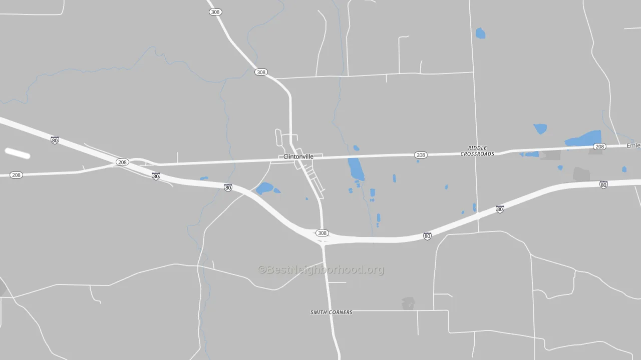 Transit Grade map of 16372, PA