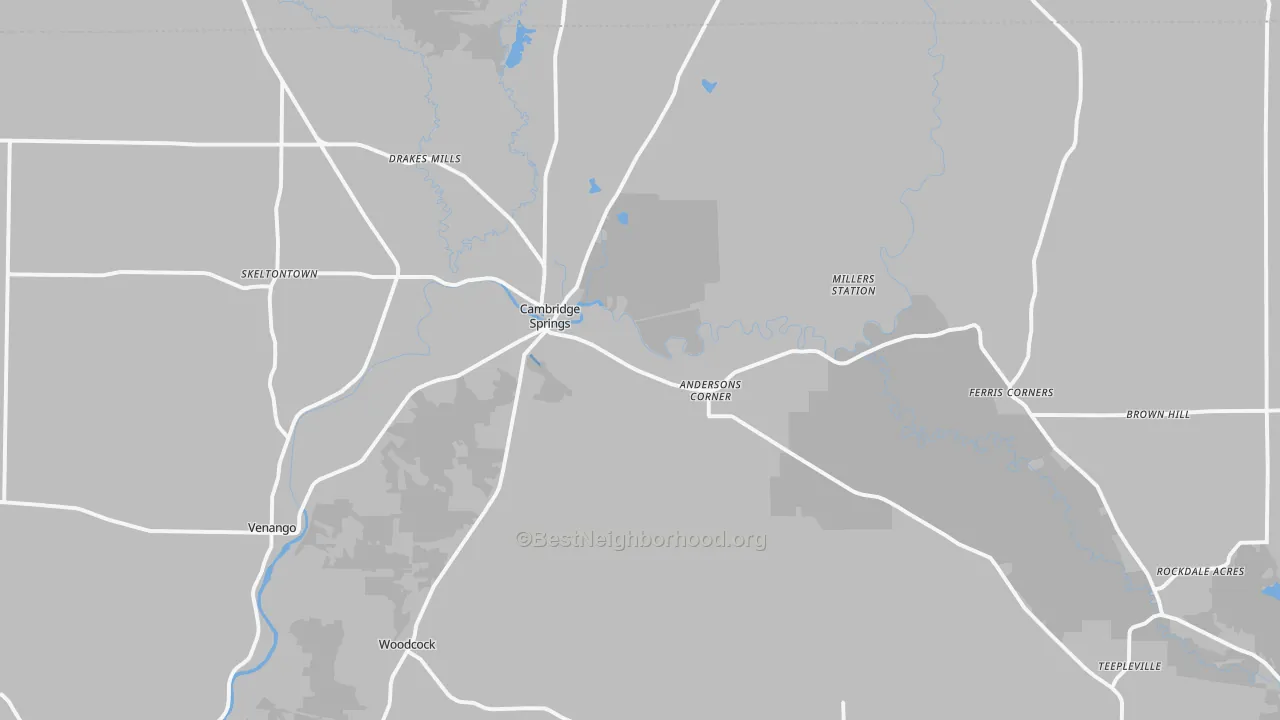 Transit Grade map of 16403, PA