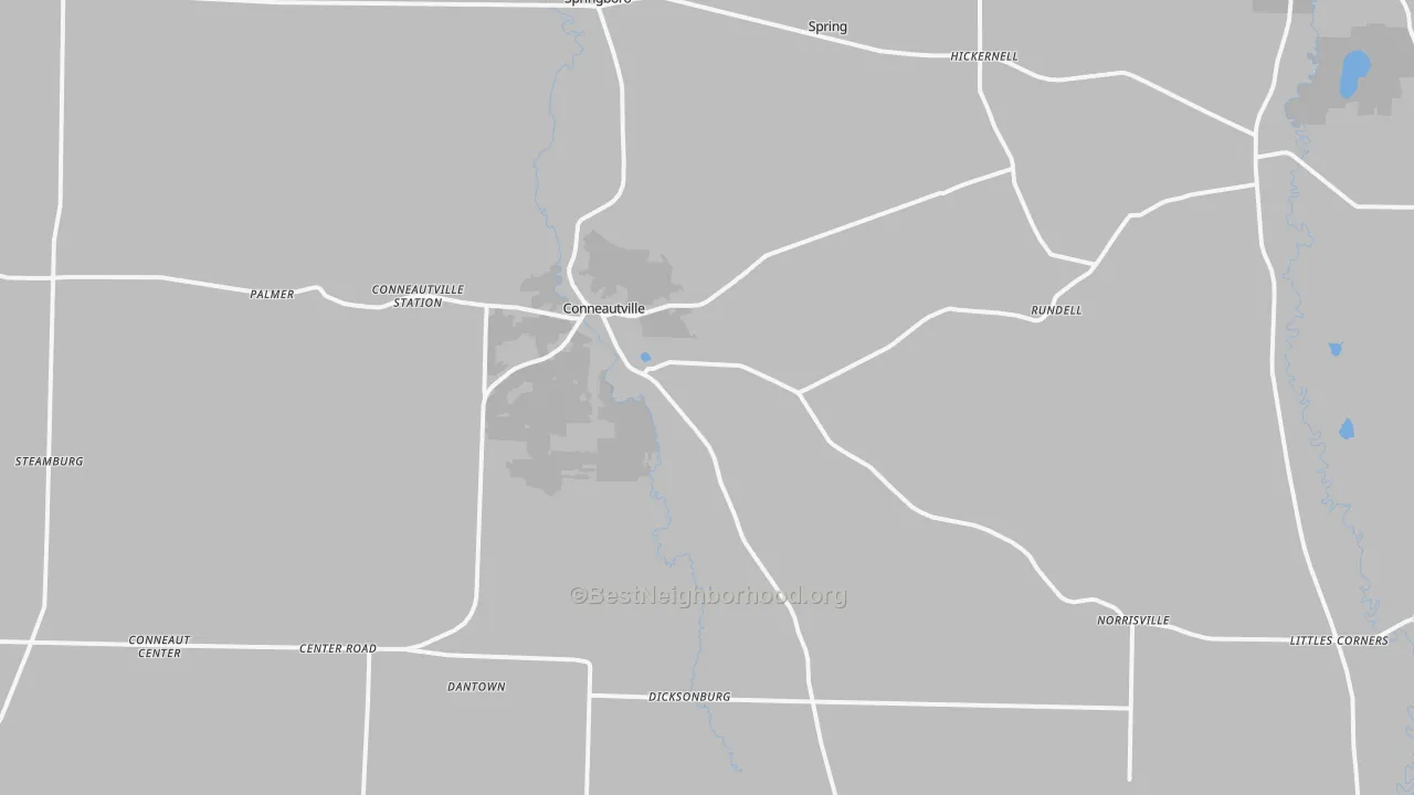 Transit Grade map of 16406, PA