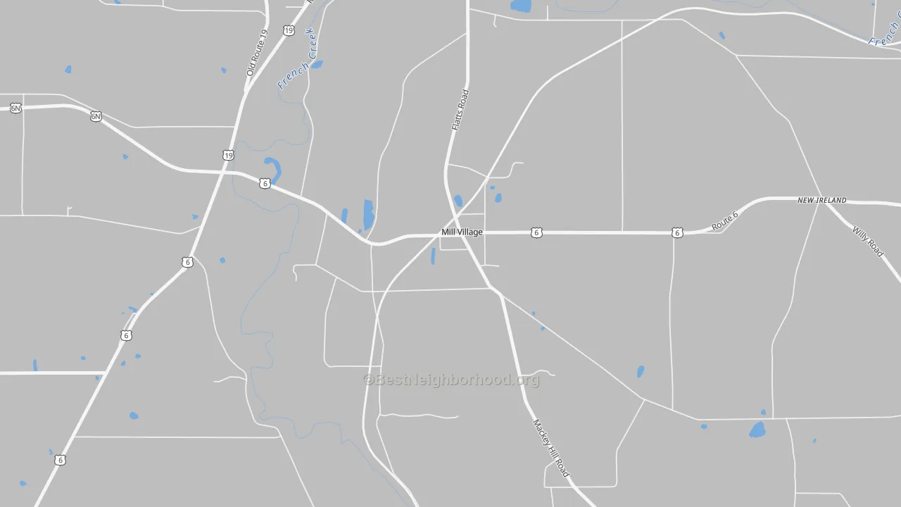 Transit Grade map of 16427, PA