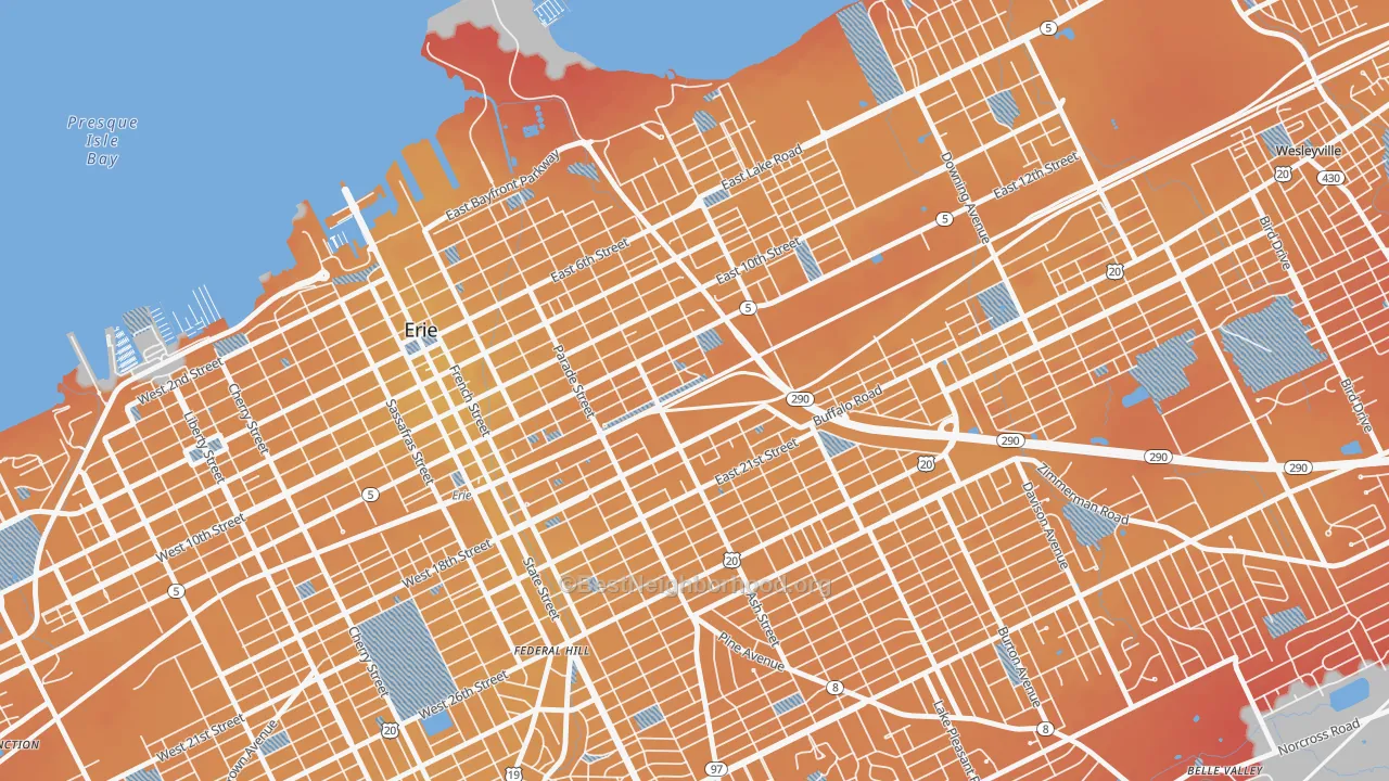 Transit Grade map of 16503, PA