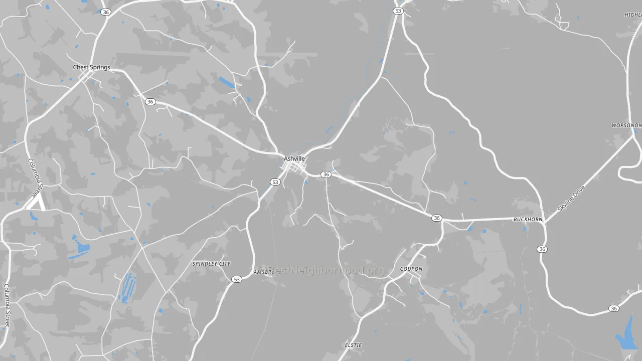 Transit Grade map of 16613, PA