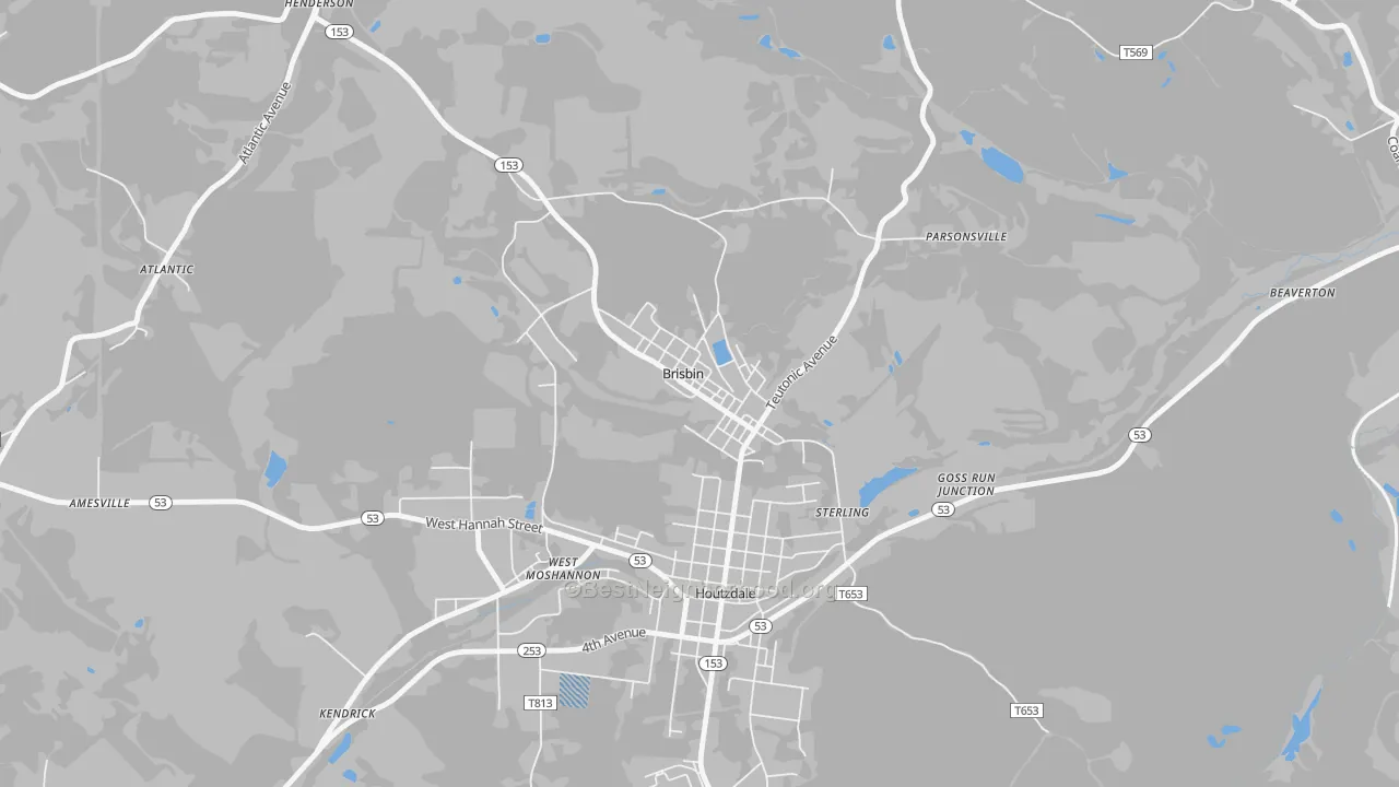 Transit Grade map of 16620, PA