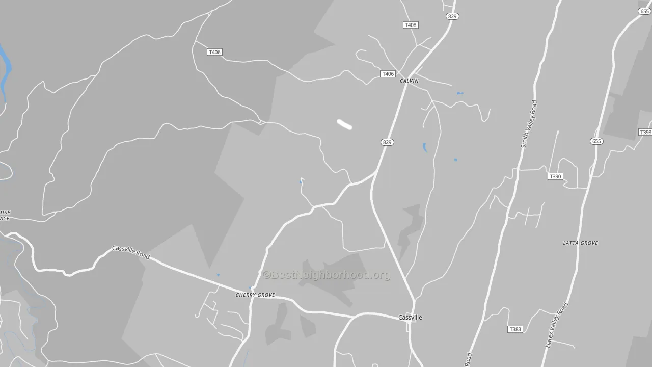 Transit Grade map of 16622, PA