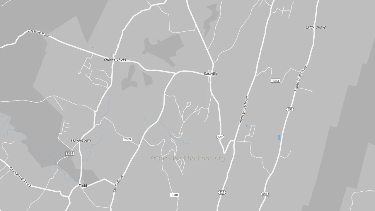 Transit Grade map of 16623, PA